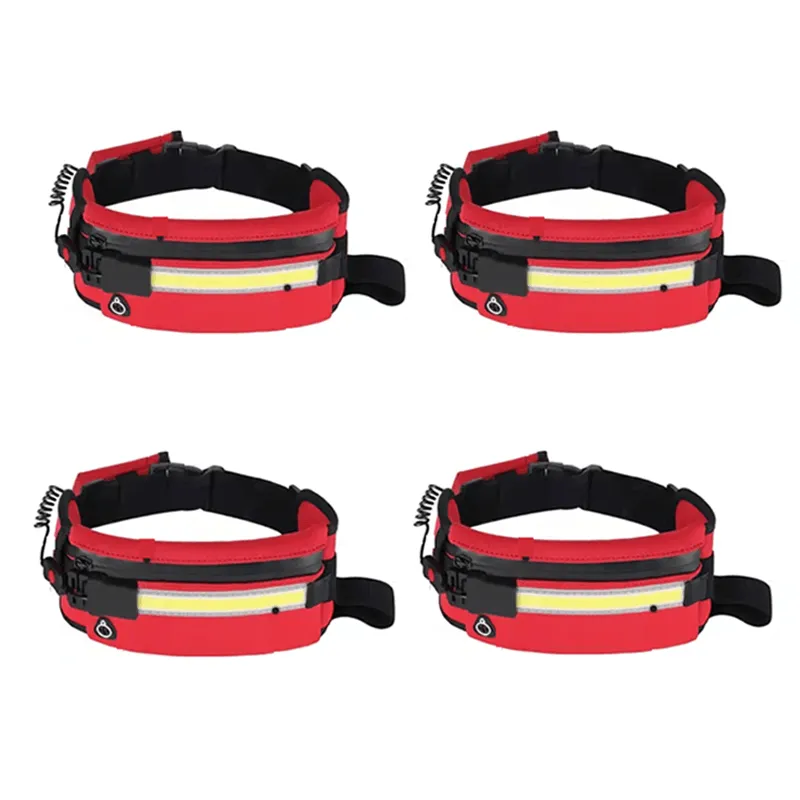 1000 Lumens Waist Light For Running In The Night Red