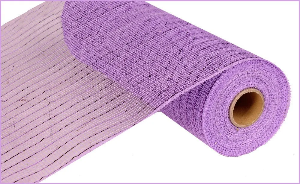 10" Deco Poly Mesh: Metallic Lavender