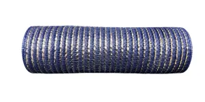 10" Metallic Breeze Mesh: Navy/Champagne