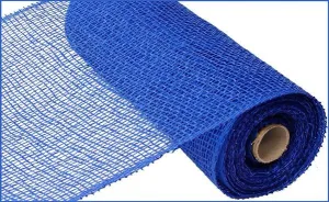 10" x 10yds Poly Burlap Mesh: Royal Blue