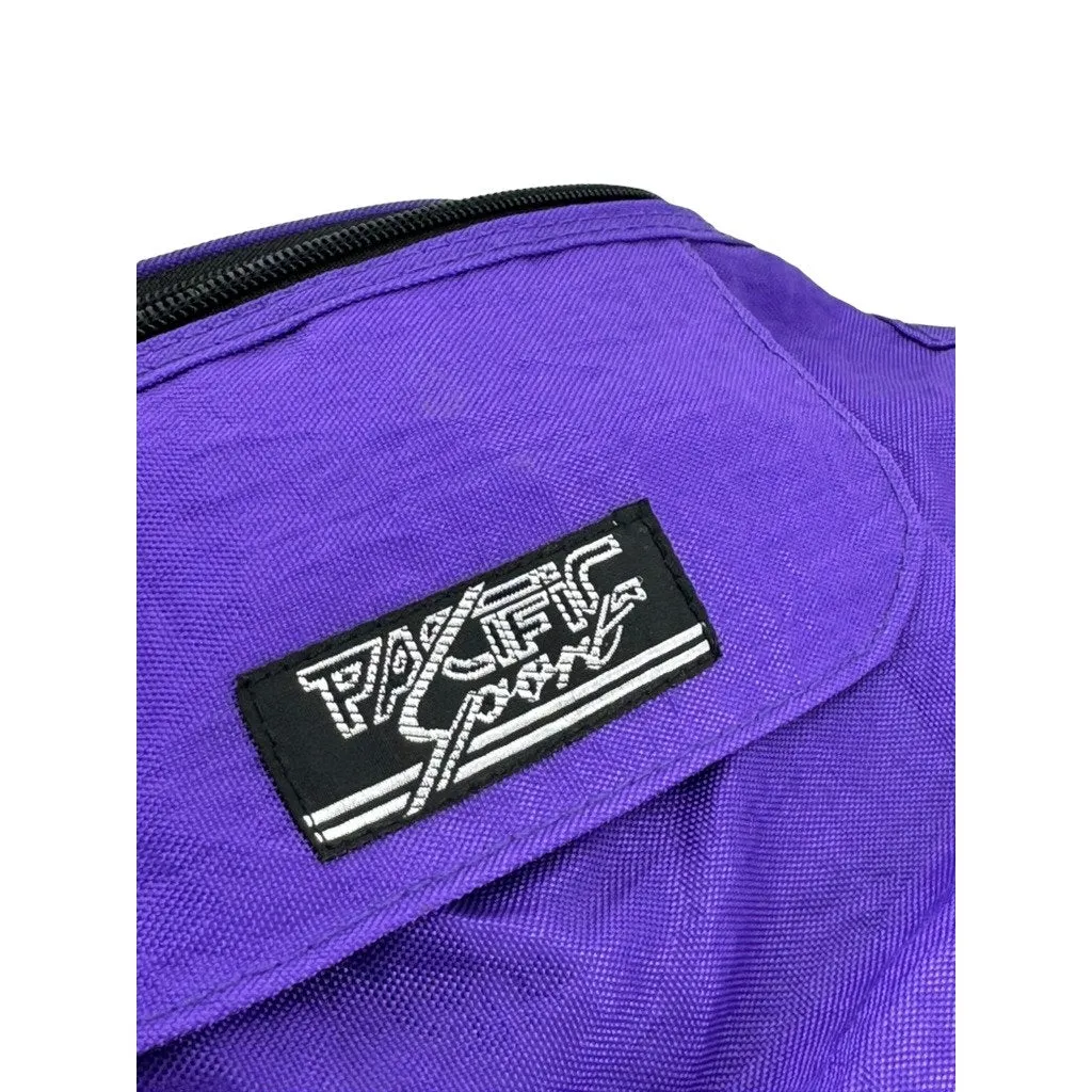 1990's Pacific Sport Purple Nylon Outdoor Waist Belt Bag