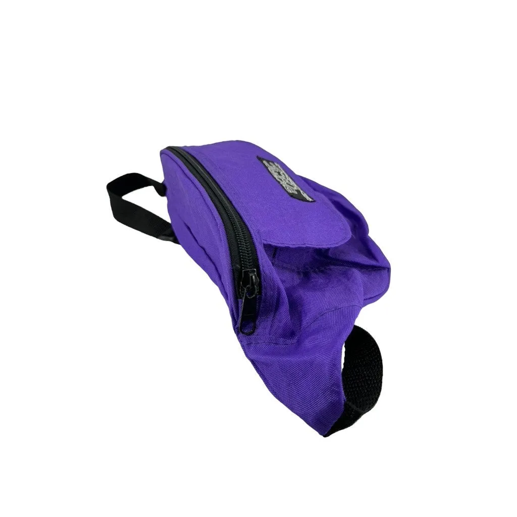 1990's Pacific Sport Purple Nylon Outdoor Waist Belt Bag