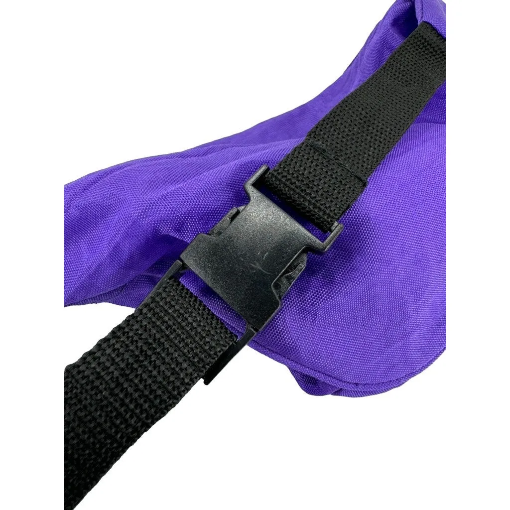 1990's Pacific Sport Purple Nylon Outdoor Waist Belt Bag