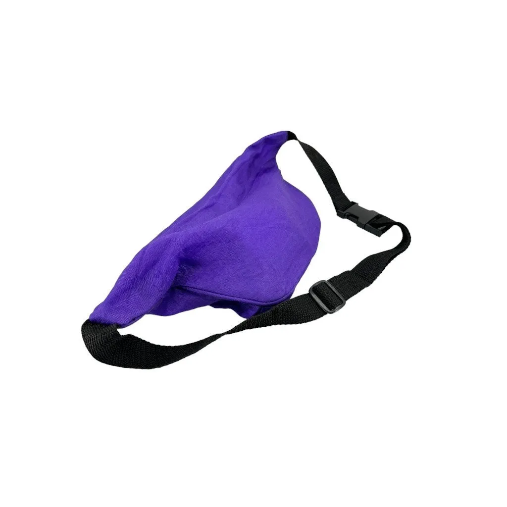 1990's Pacific Sport Purple Nylon Outdoor Waist Belt Bag