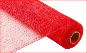 21" Deco Poly Mesh: Metallic Red