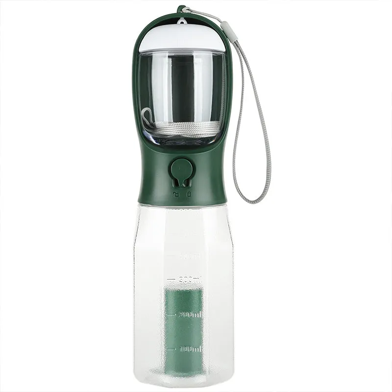 3 in 1 Multifunctional Portable Dog Walking Water Bottle