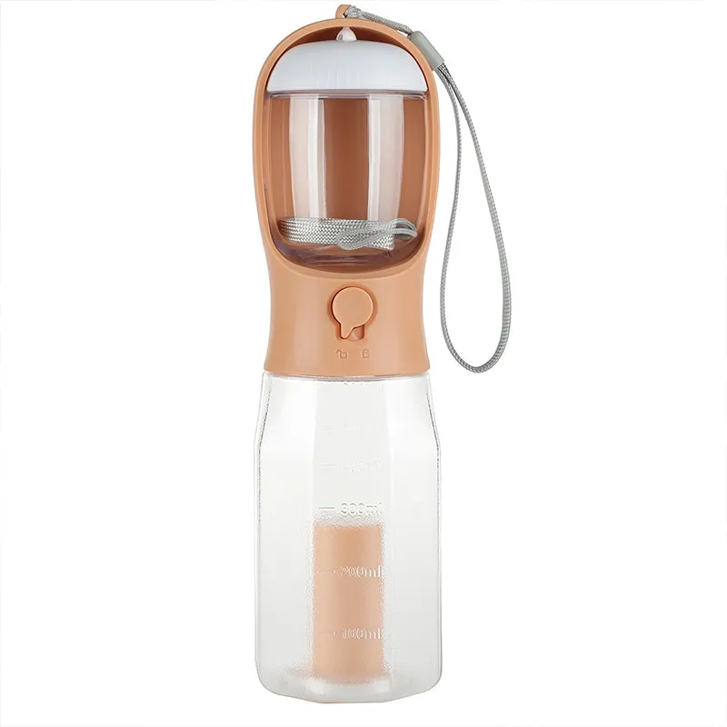 3 in 1 Multifunctional Portable Dog Walking Water Bottle