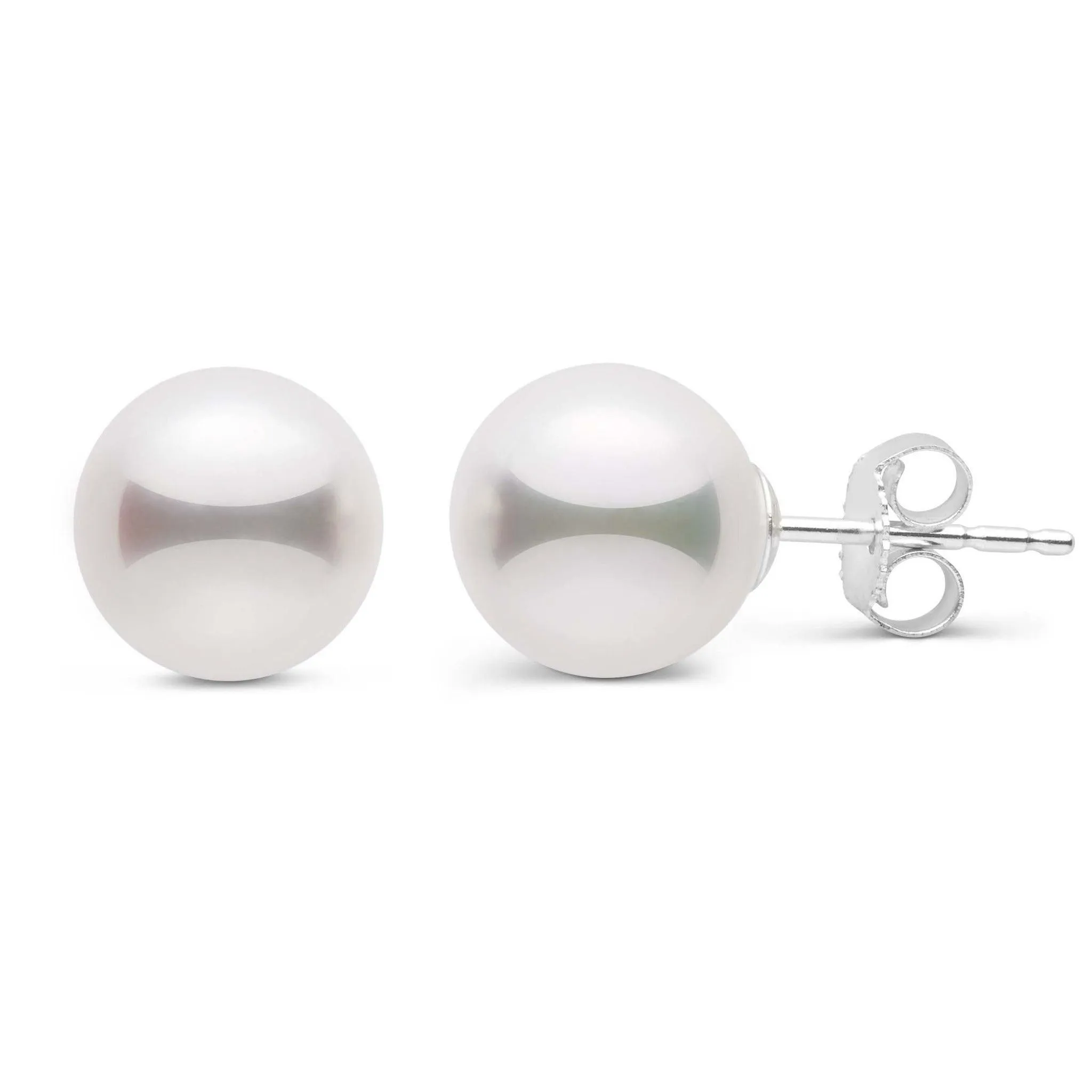 8.0-8.5 mm White Akoya AAA Pearl Stud Earrings