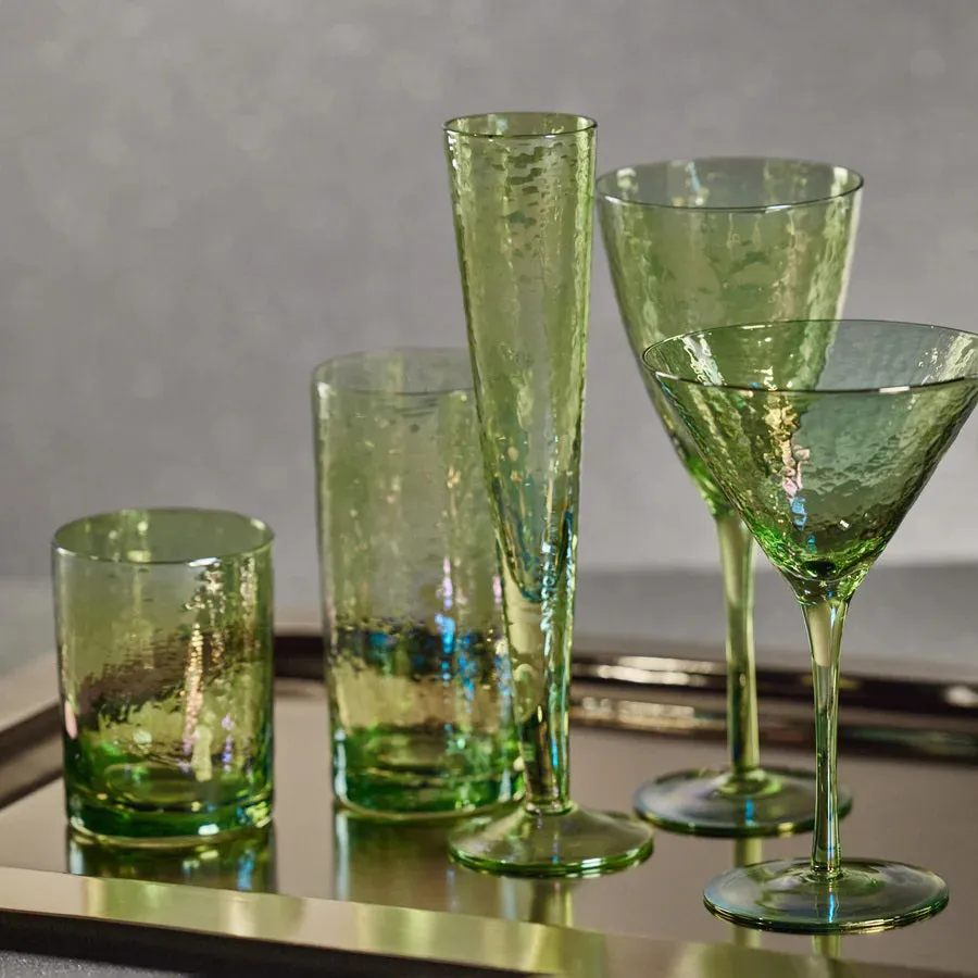 APERITIVO ROCKS GLASS - LUSTER GREEN