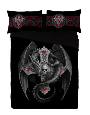 Autumn Bedroom Decor - GOTHIC DRAGON-Duvet & Pillow Cases Cover Set UK Superking/US Kingsize