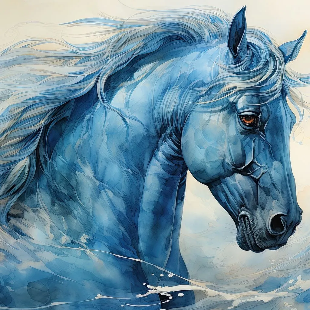 Azure Majestic Horse