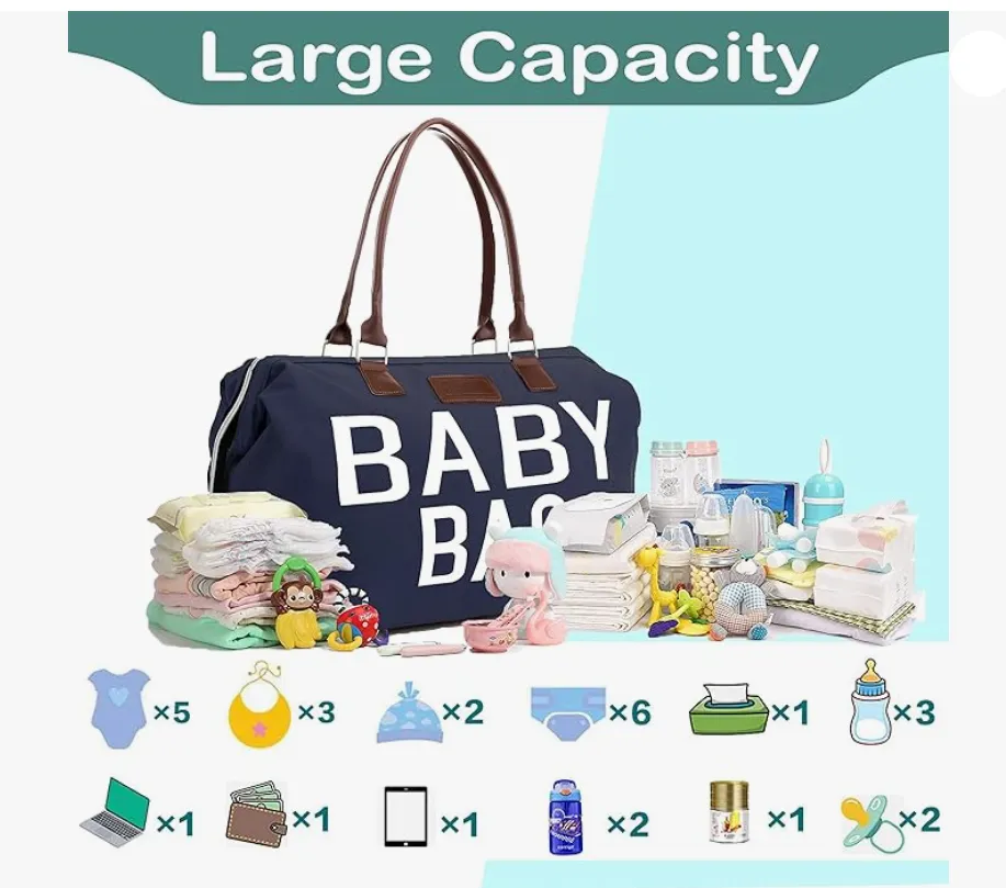 Baby Diaper Bag - Hospital & Travel Ready ( BLUE)