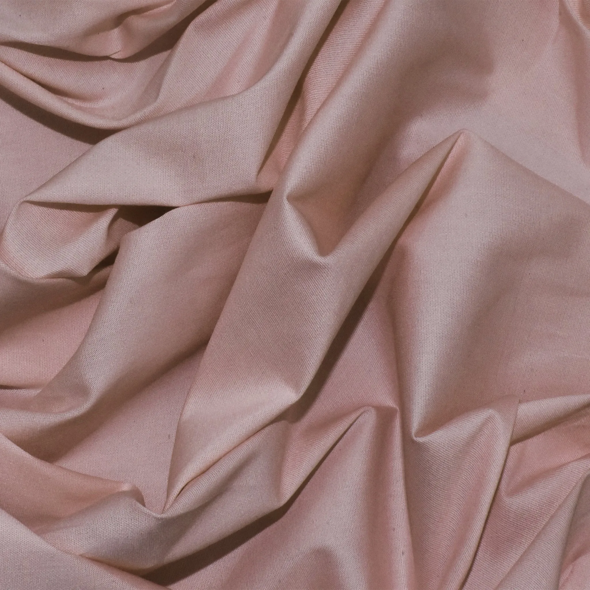 Baby Pink Poplin Stretch Woven Fabric