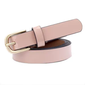 Bacca Bucci STRIATO Slim Belt— Glossy Finish Elegance for Versatile Styling- 18 MM