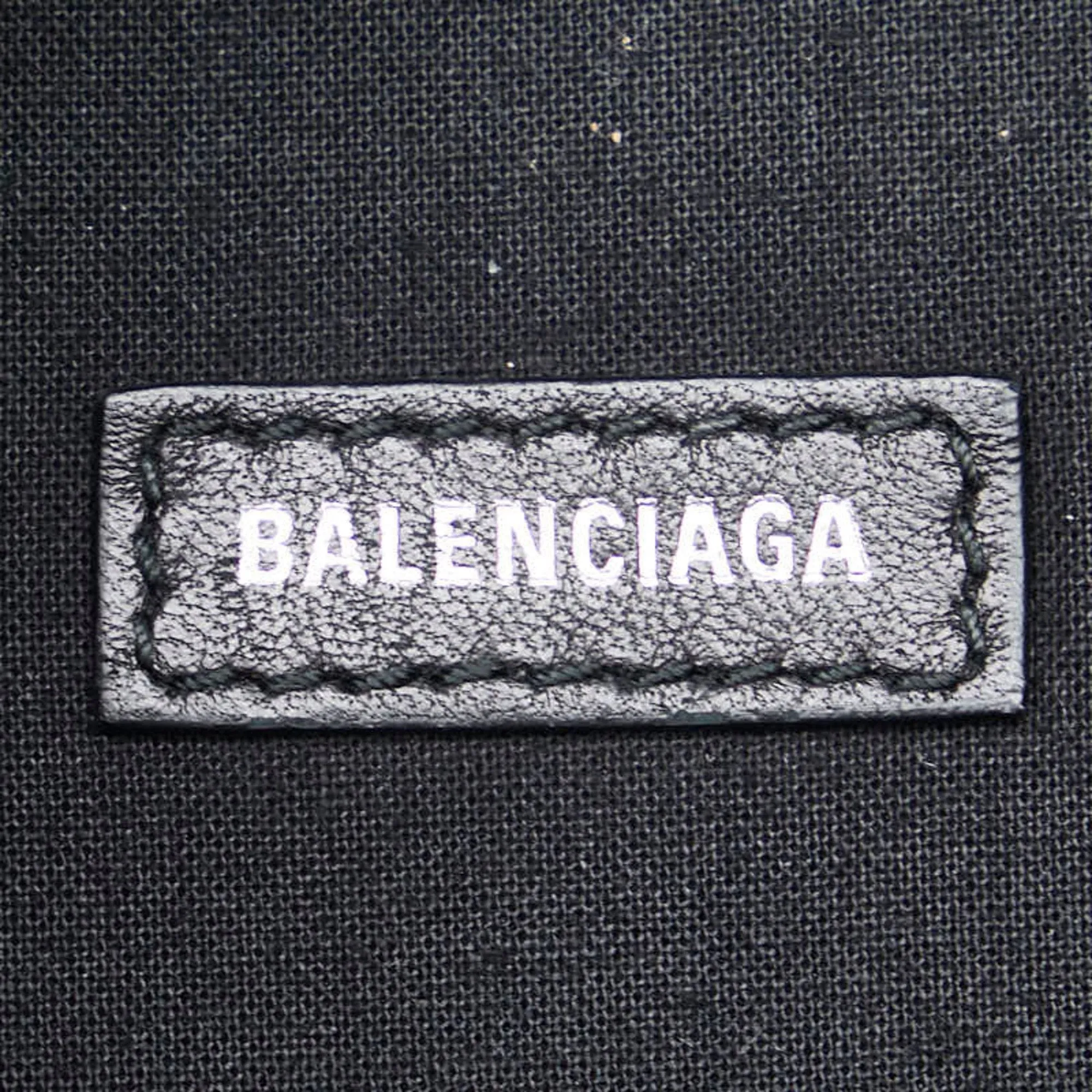 Balenciaga B Bucket Black Leather Bag