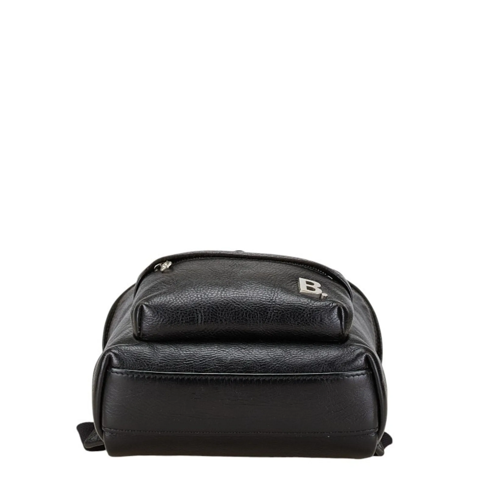 Balenciaga B Bucket Black Leather Bag