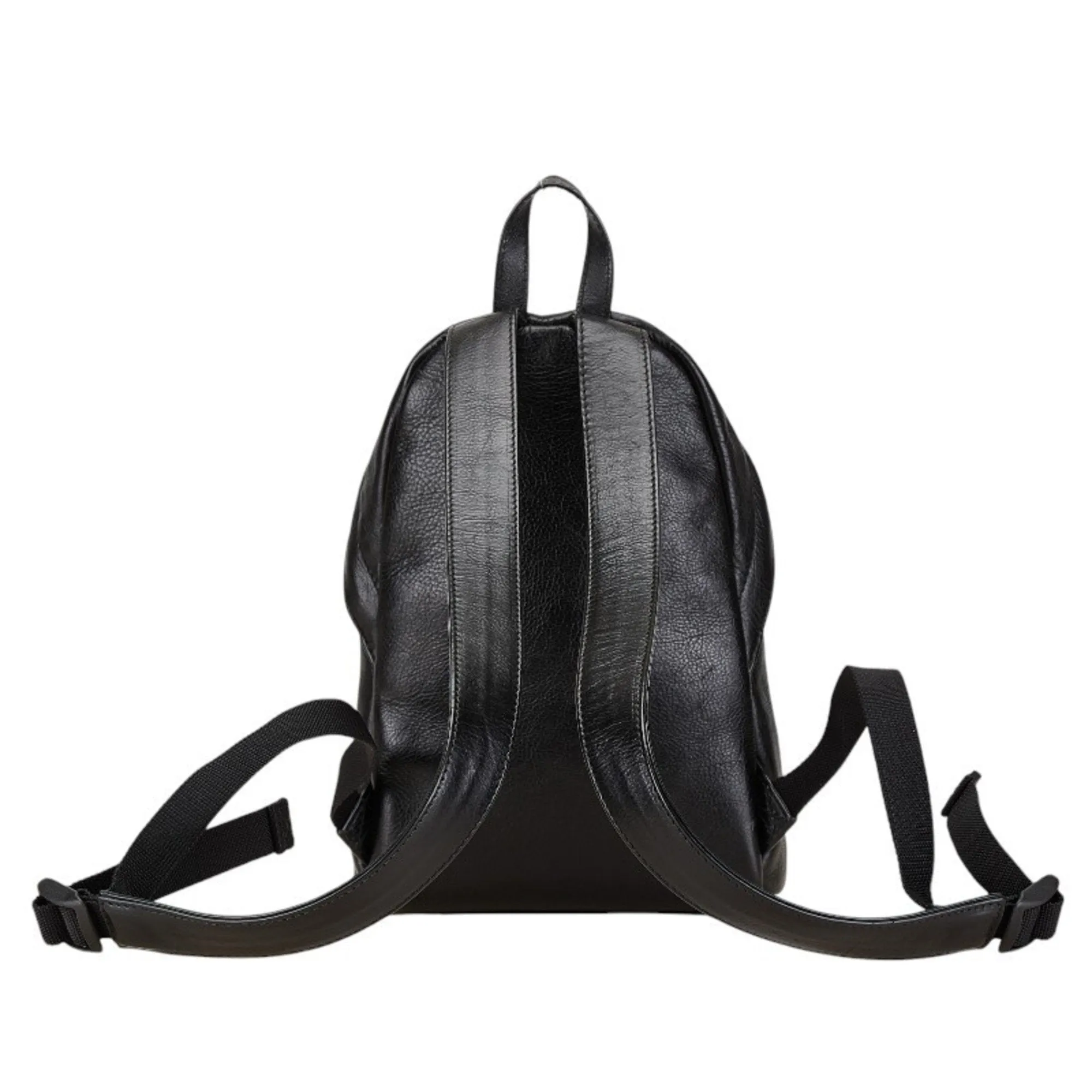 Balenciaga B Bucket Black Leather Bag