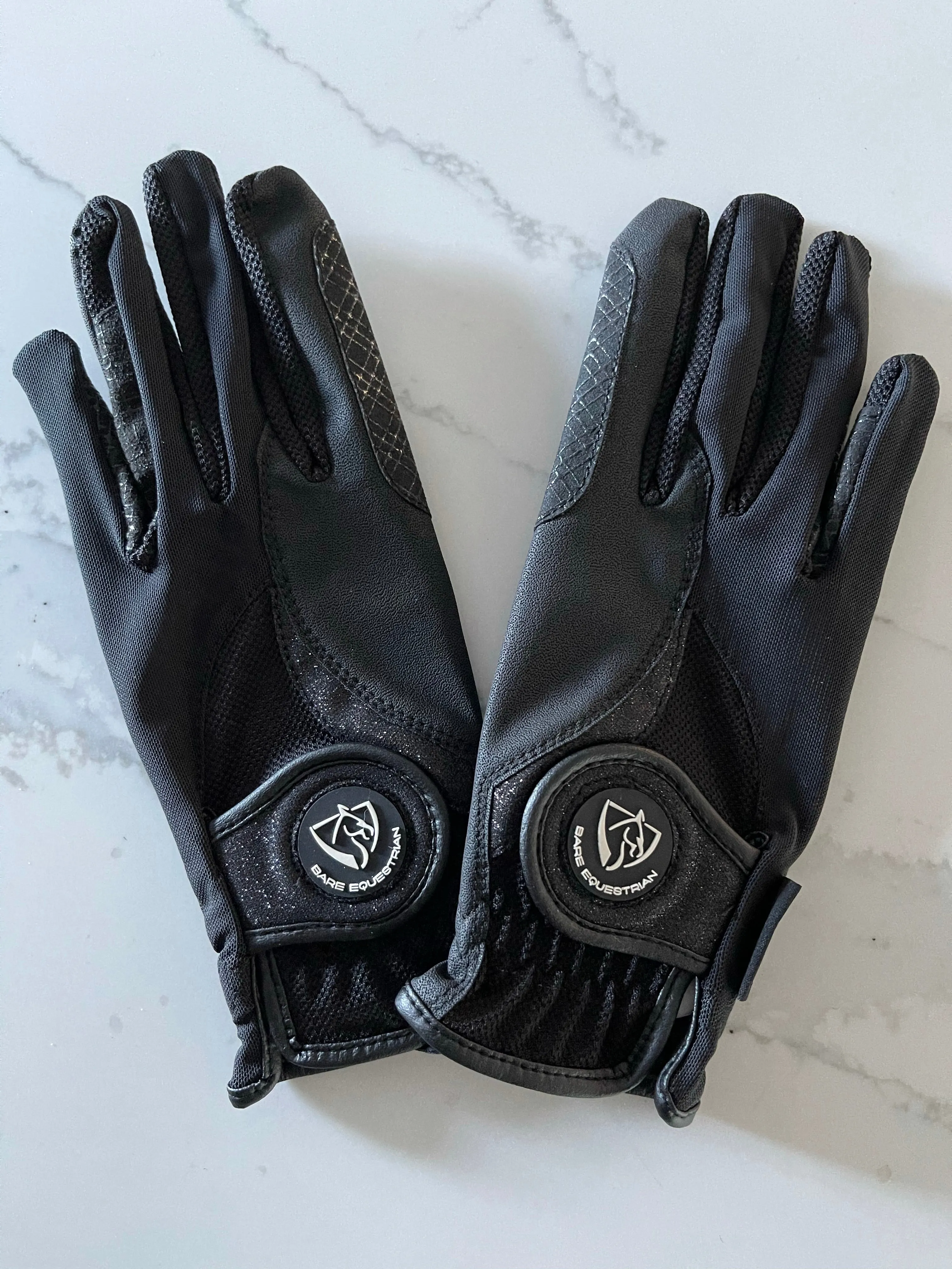 BARE Pro Rider Mesh Grip Gloves - Black