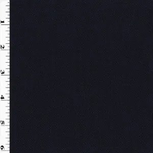 Basic Navy Blue Semi-Opaque Wool Blend Dobby Suiting Fabric