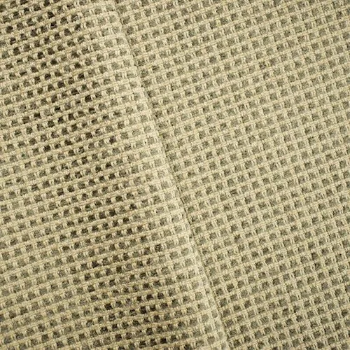 Beige/Gray Grid Chenille Woven Home Decorating Fabric