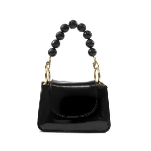 Black Patent Horra Bag