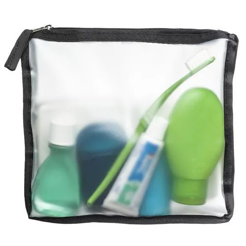 Blue Avocado Zip Travel Bag - Quart Size - Black