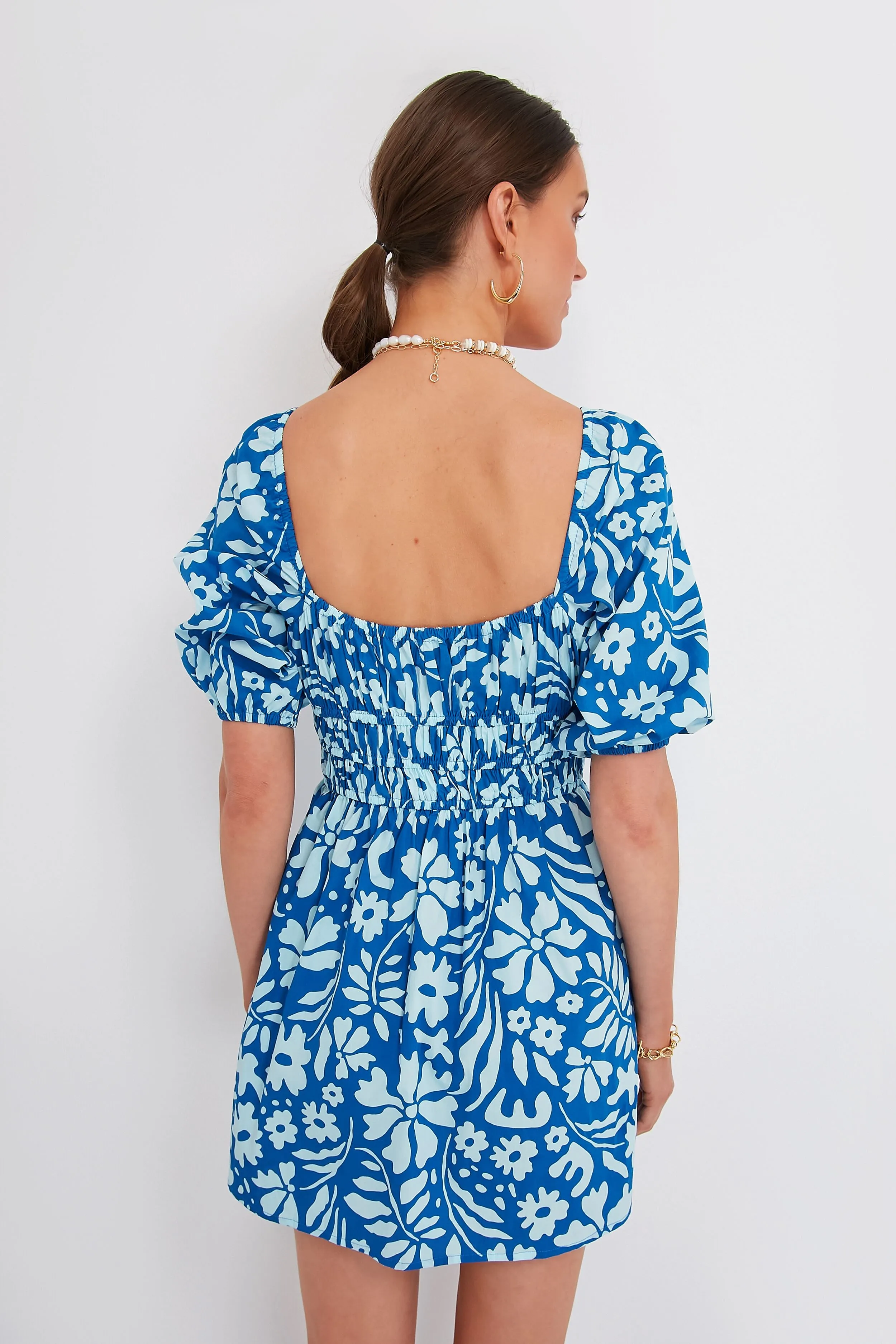 Blue Sidra Floral Marinelli Mini Dress