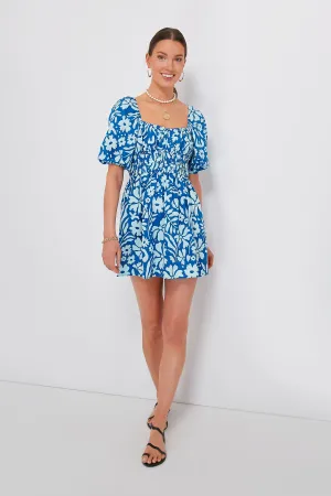 Blue Sidra Floral Marinelli Mini Dress