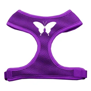 Butterfly Design Soft Mesh Harnesses Purple Large