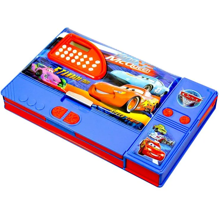 Cars Jumbo Kids Plastic Multi-Purpose Gadget Pencil Box with Calculator