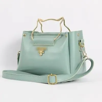 Cat handle cross body bag