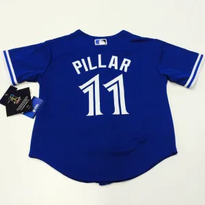 Child Toronto Blue Jays Kevin Pillar Majestic Alternate Royal Official Cool Base Player Jersey