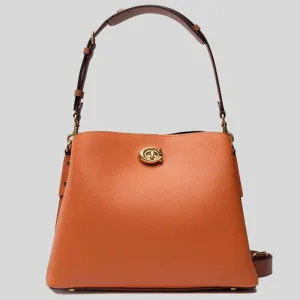 COACH Willow Shoulder Bag In Colorblock Canyon multi C2590