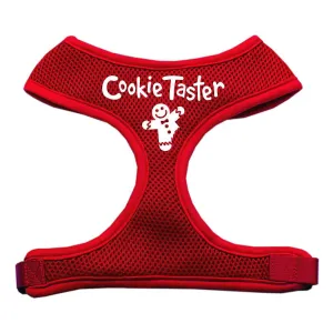 Cookie Taster Screen Print Soft Mesh Harness Red Large