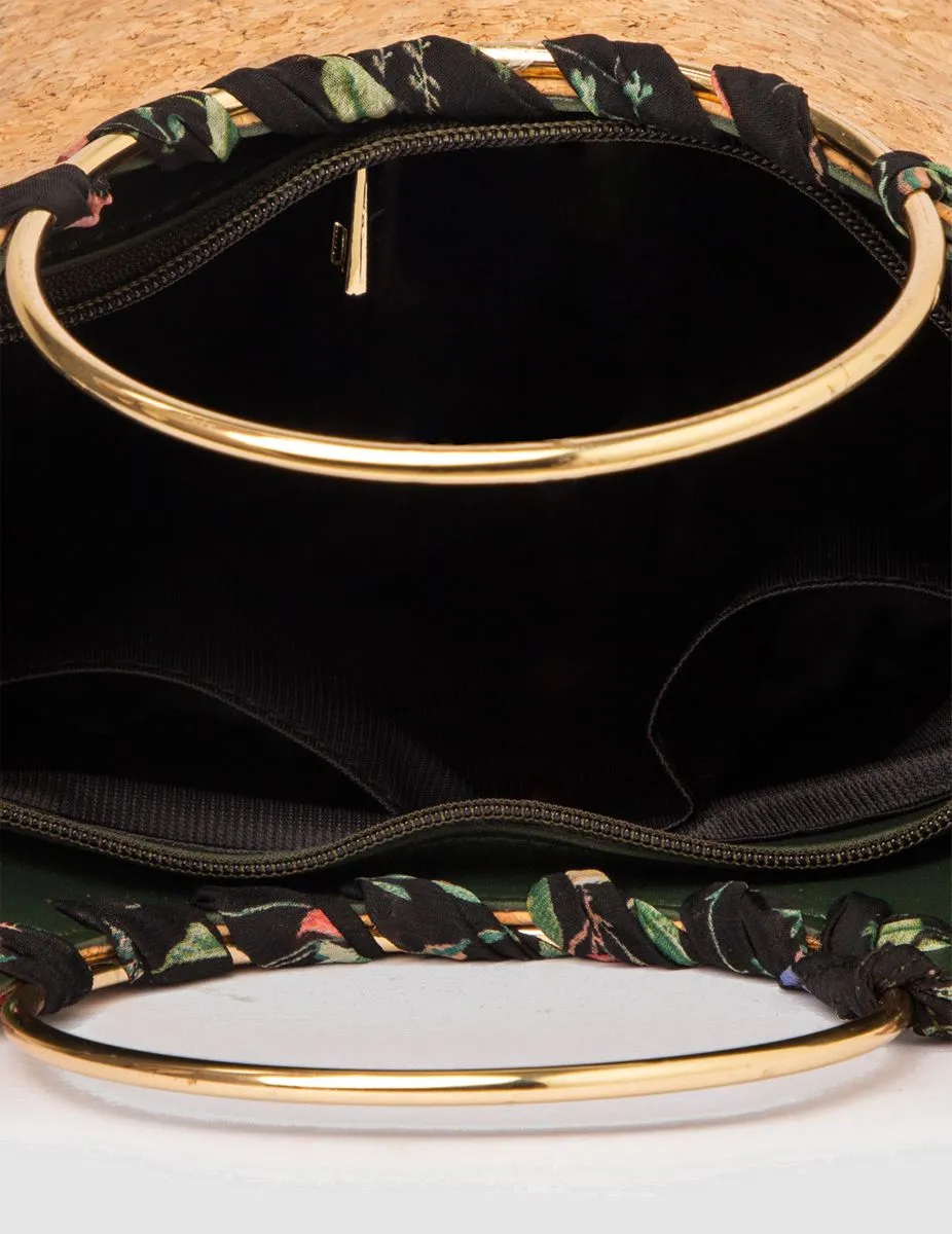 Cork Tropical Bucket Bag(Olive) | Modern Myth