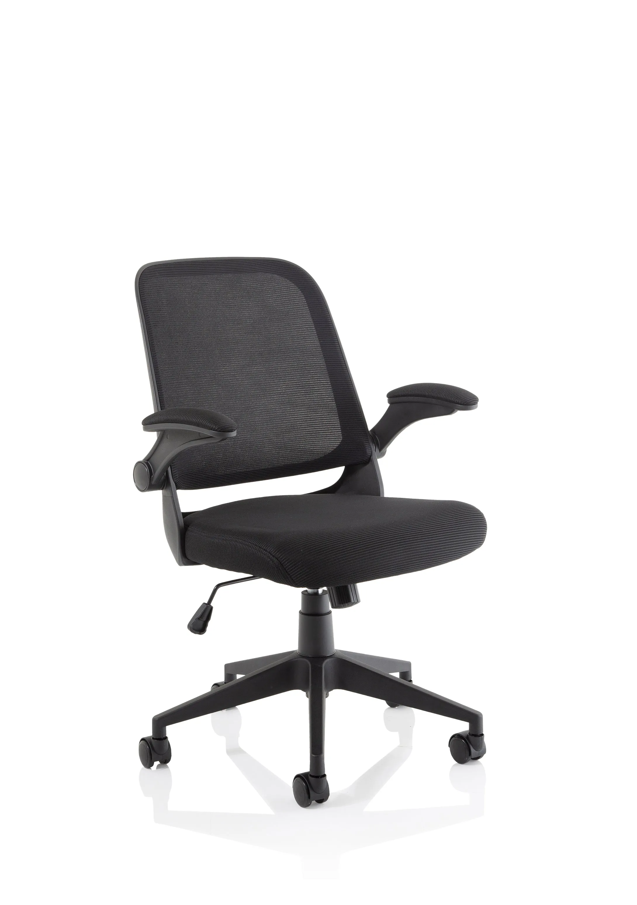 Crew Task Operator Mesh Chair With Folding Arms