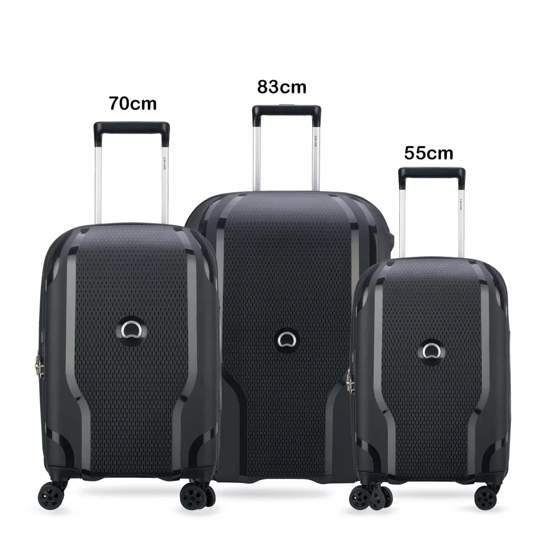 Delsey Clavel 3 Piece Luggage Set    Free Delsey Agreable Backpack