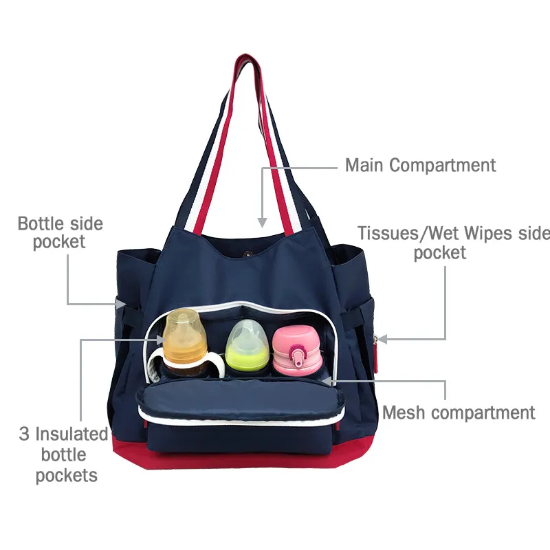 Diaper Bag Tote for Dad & Mom, Unisex Design.