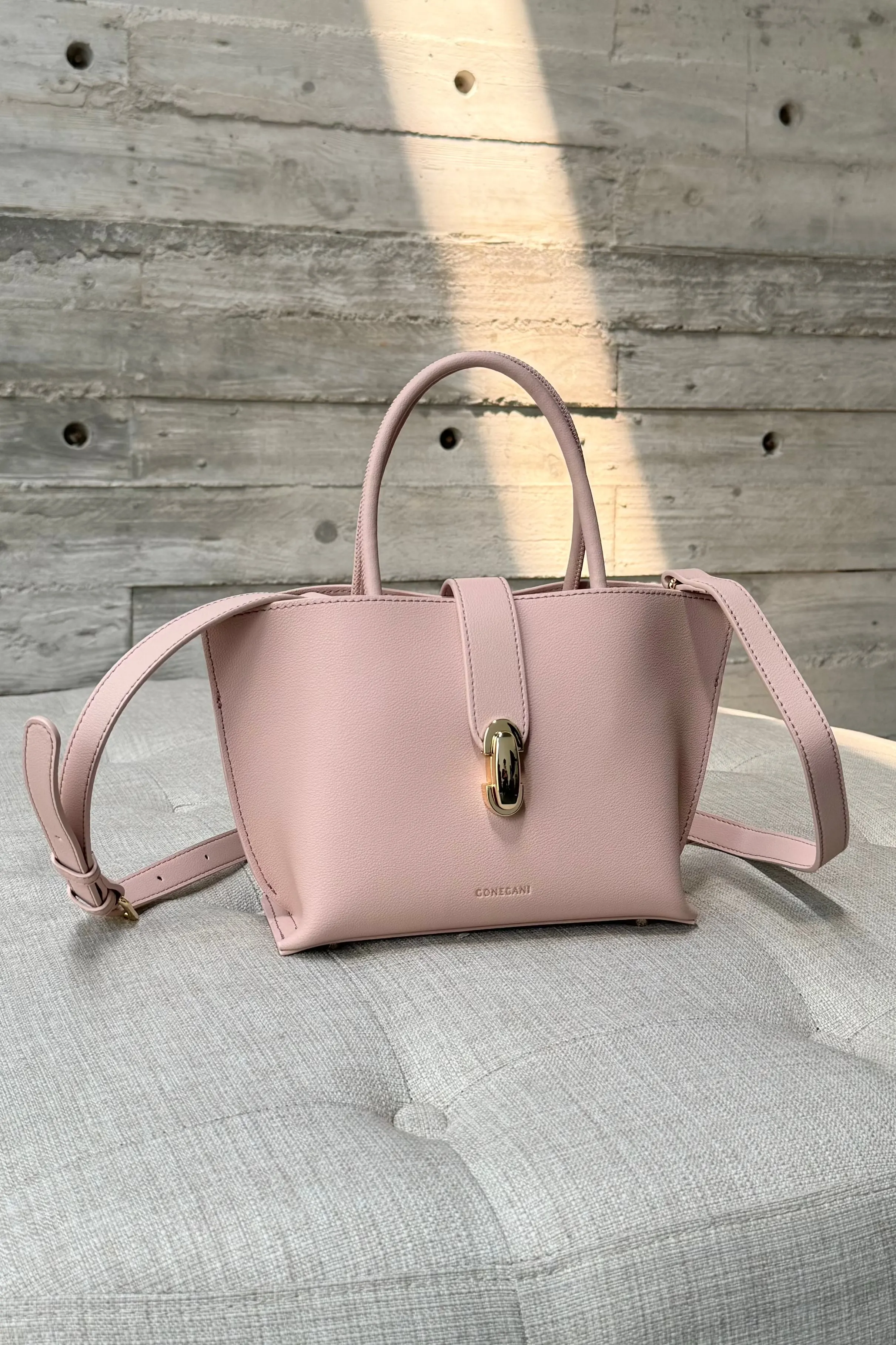 Elegant Bag - Beige - Tas Wanita Bahan Kulit Warna Beige - AC1710040