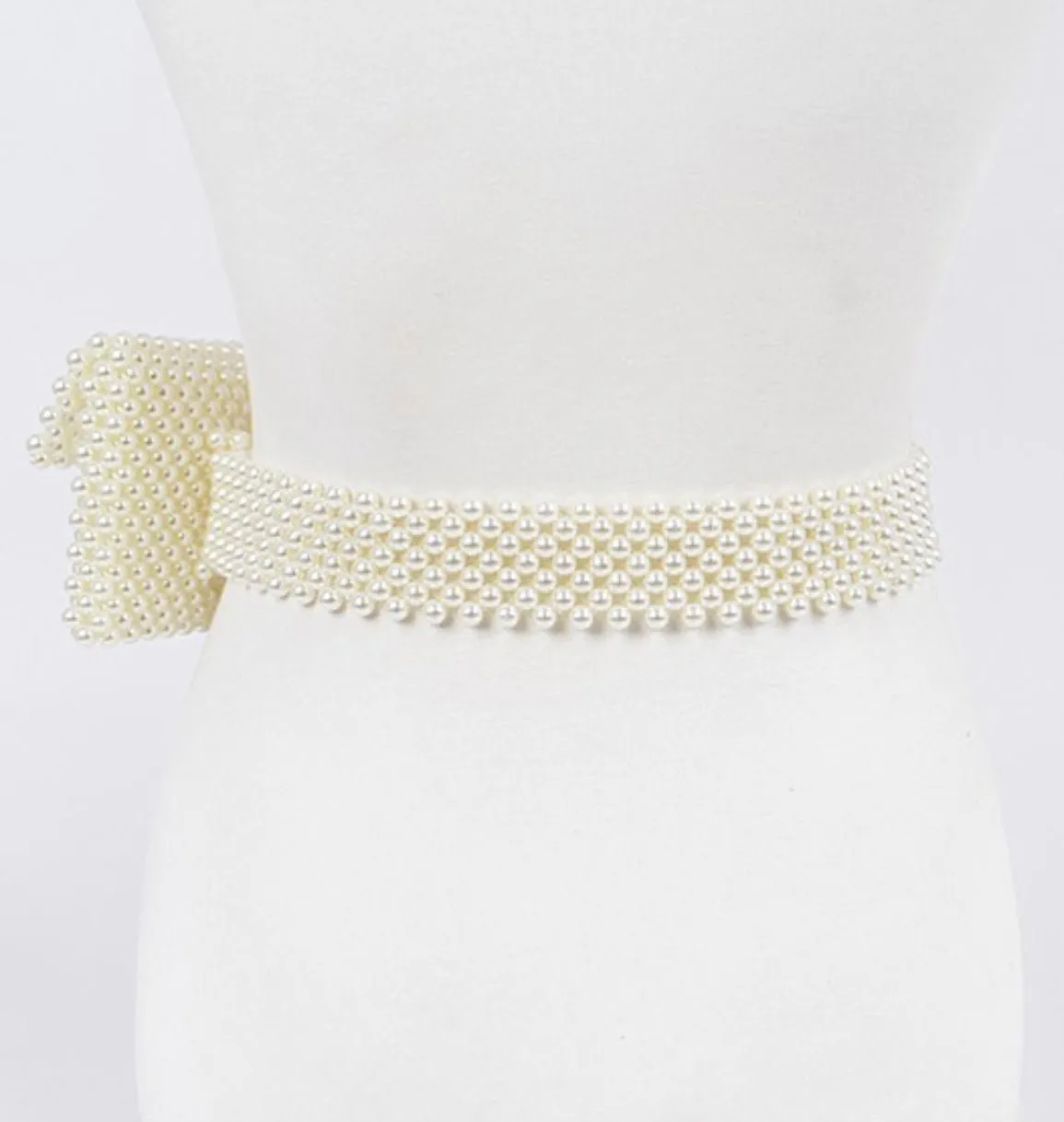 Faux Pearl waist belt bag