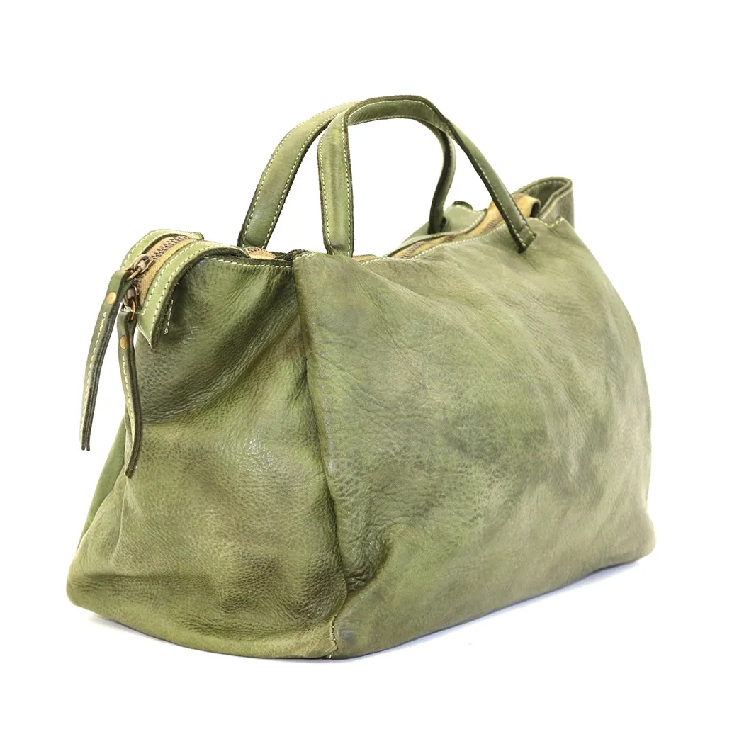 Flora Satchel in Olive