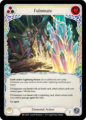 Fulminate [ELE091] (Tales of Aria)  1st Edition Rainbow Foil