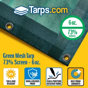 Green Mesh Tarps