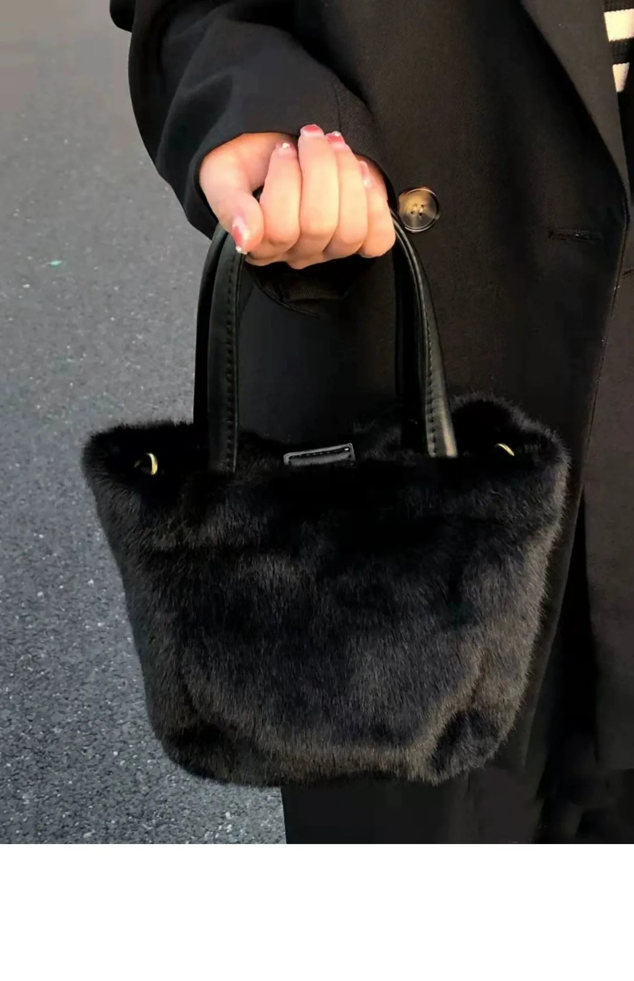 Holland Furry Handbag