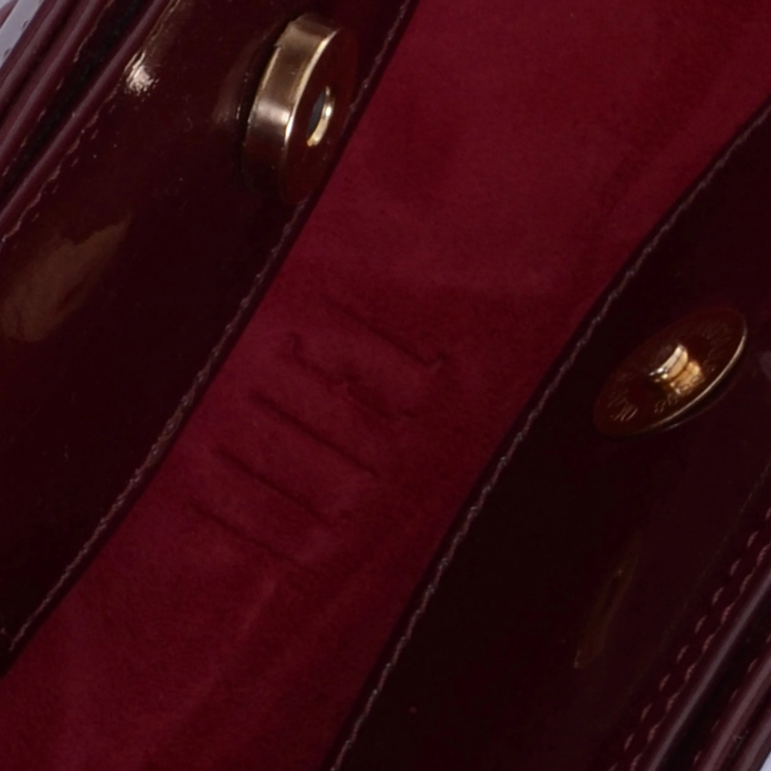 Jalila Burgundy Patent Leather Bag