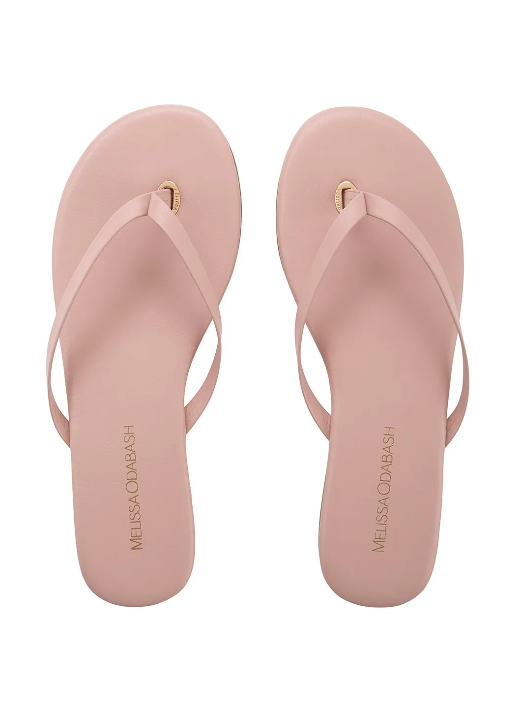 Leather Flip Flops Pink