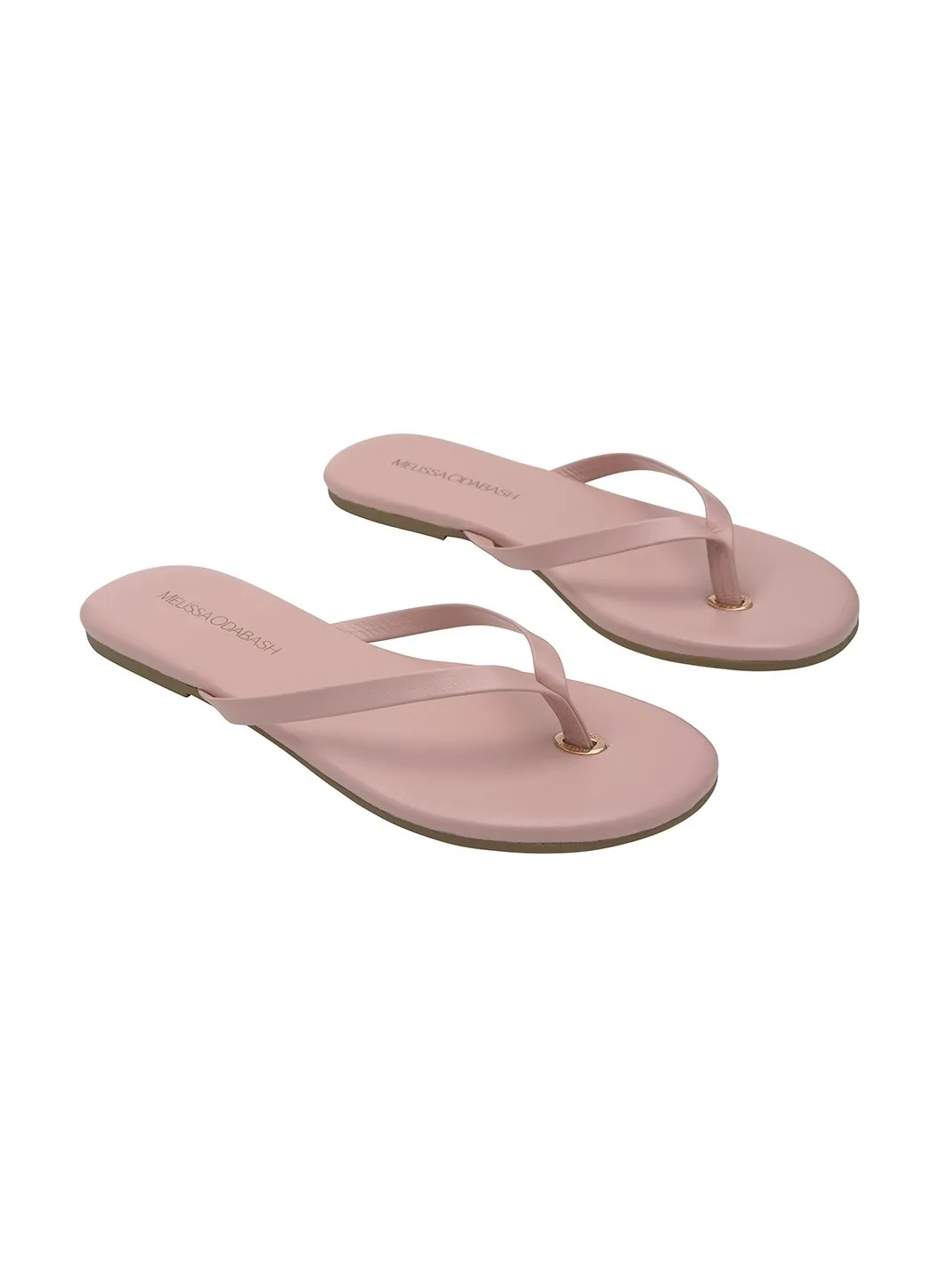 Leather Flip Flops Pink