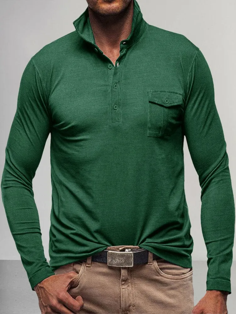 Lightweight Solid Polo Shirt