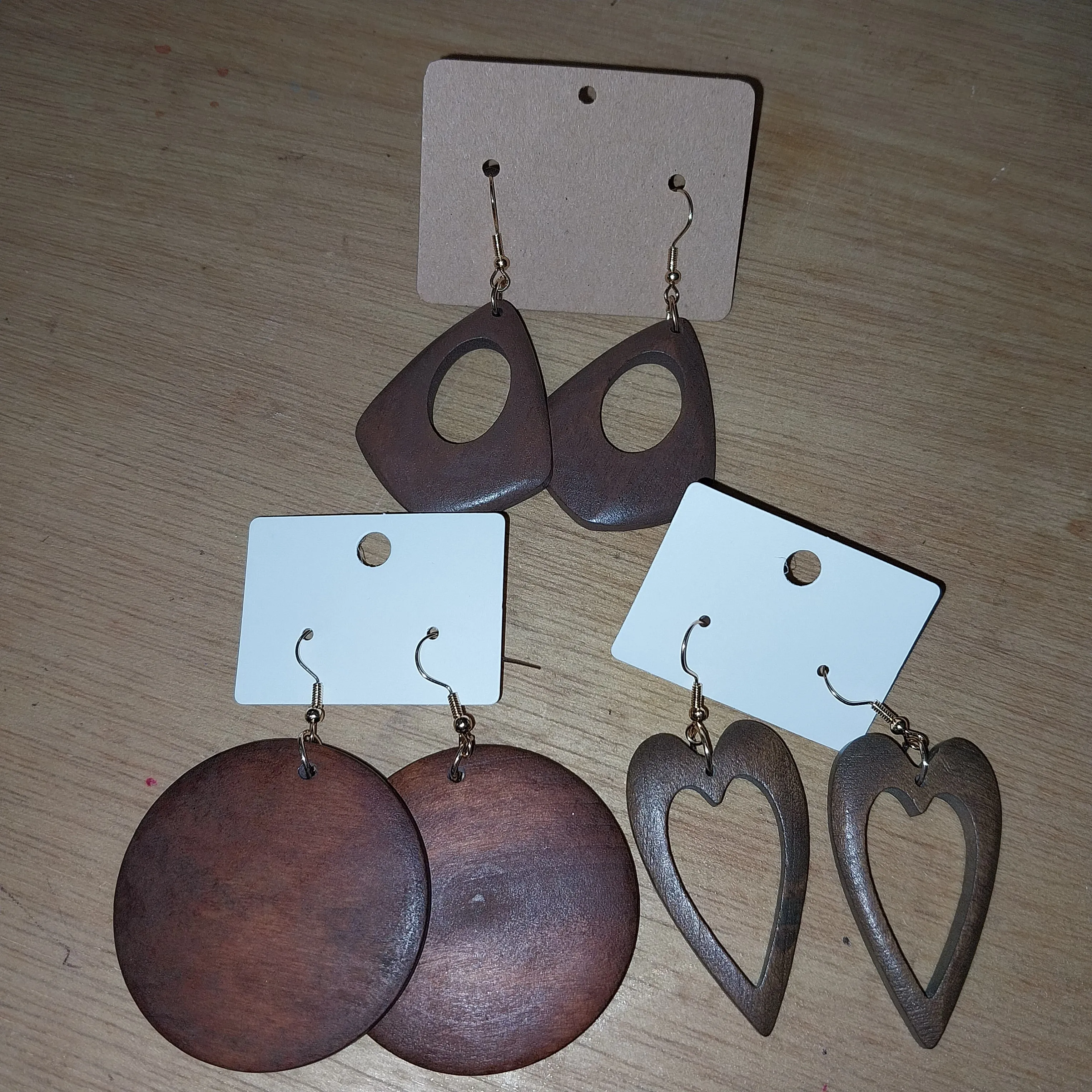 Lightweight Wood Earrings