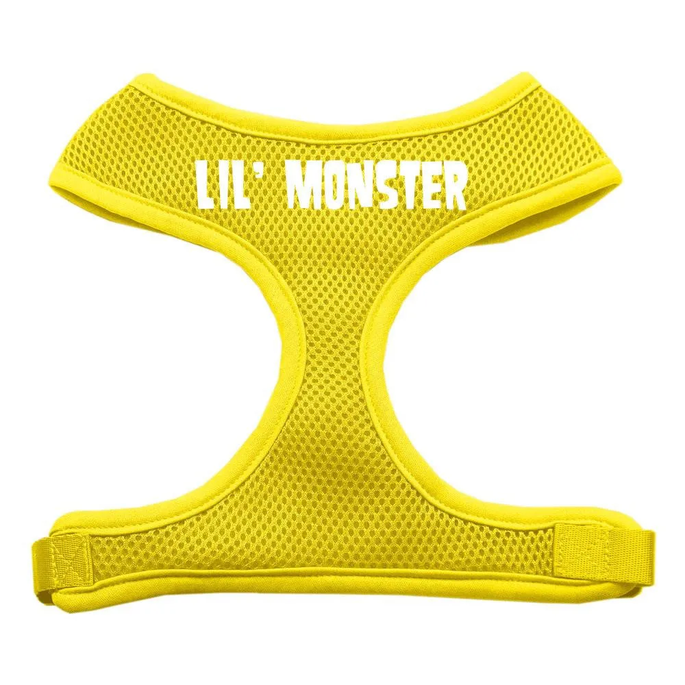 Lil' Monster Design Soft Mesh Harnesses Yellow Extra Large